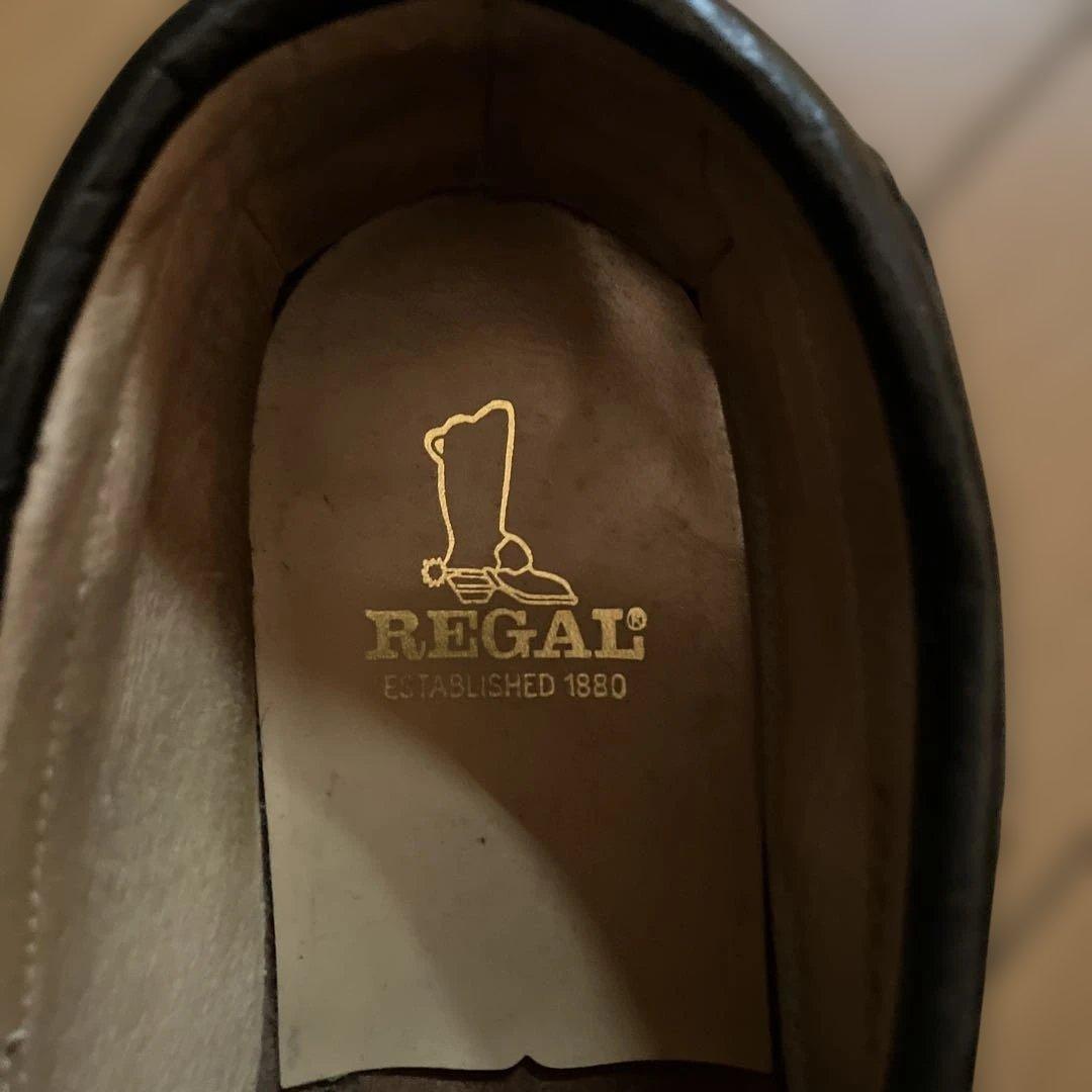 Regal ブラック デッキシューズ 革靴