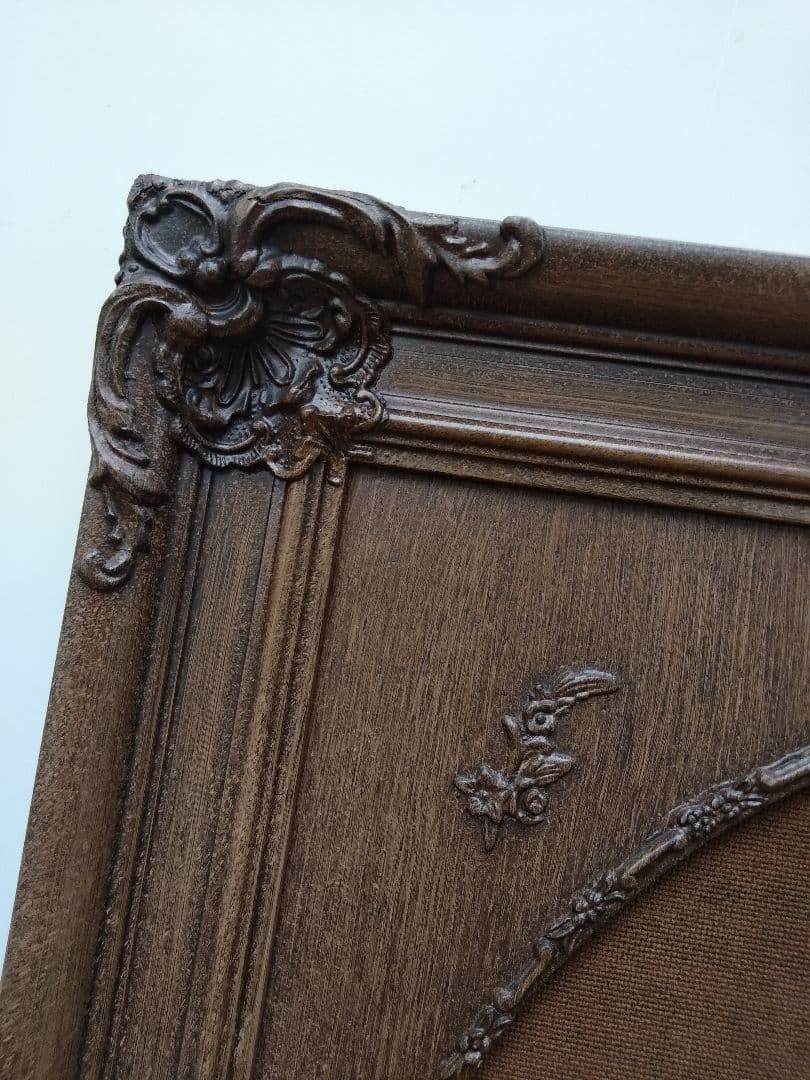 エスアンドエフ　S&F　高級輸入額縁　半切　アンティーク　ブラウン　008