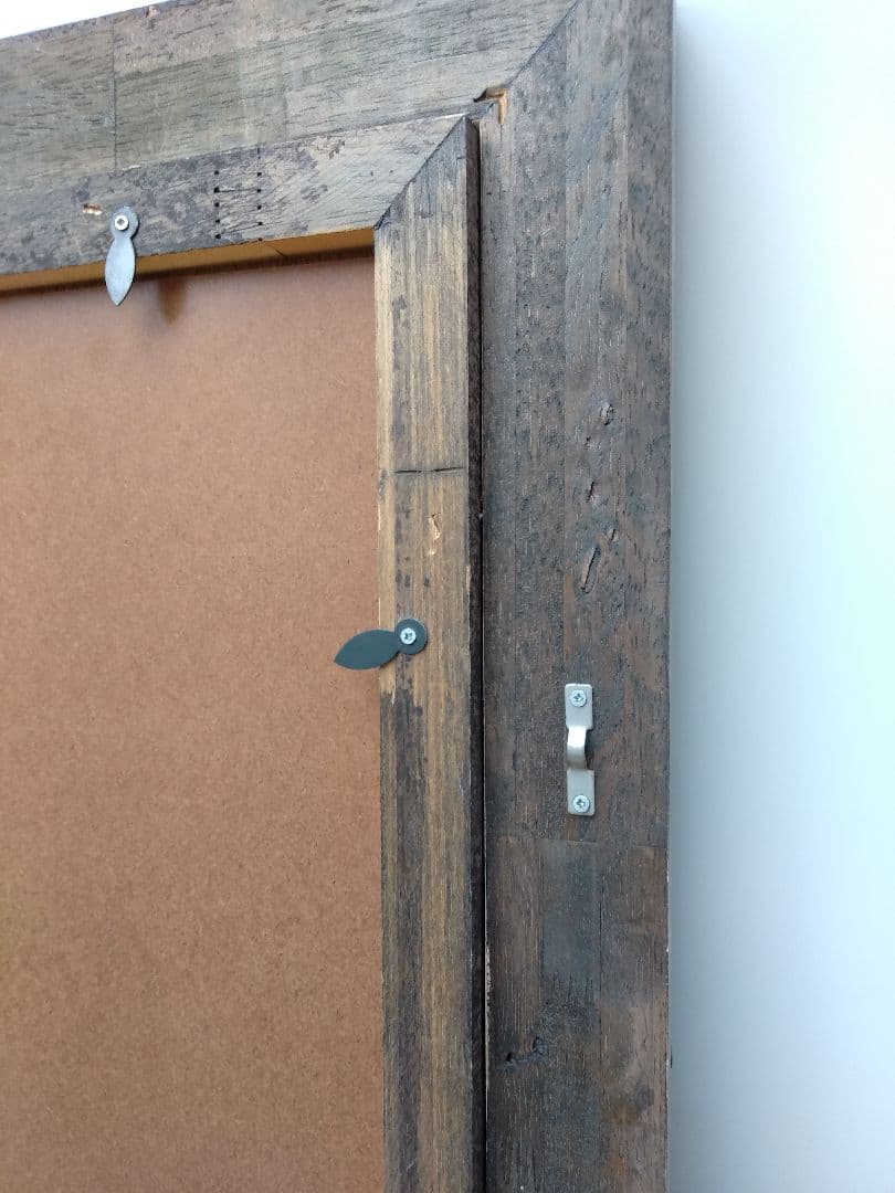 エスアンドエフ　S&F　高級輸入額縁　半切　アンティーク　ブラウン　008