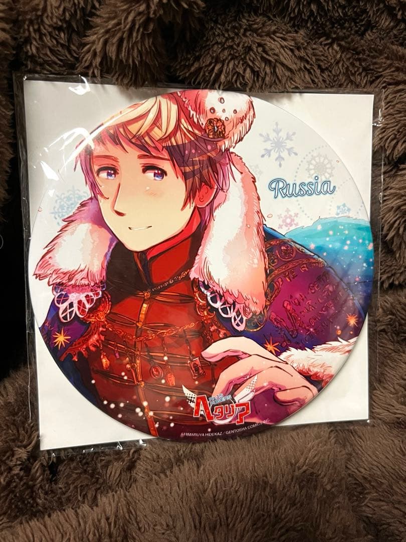 ヘタリア アート缶プレートコレクション【ロシア】限定品　15cm