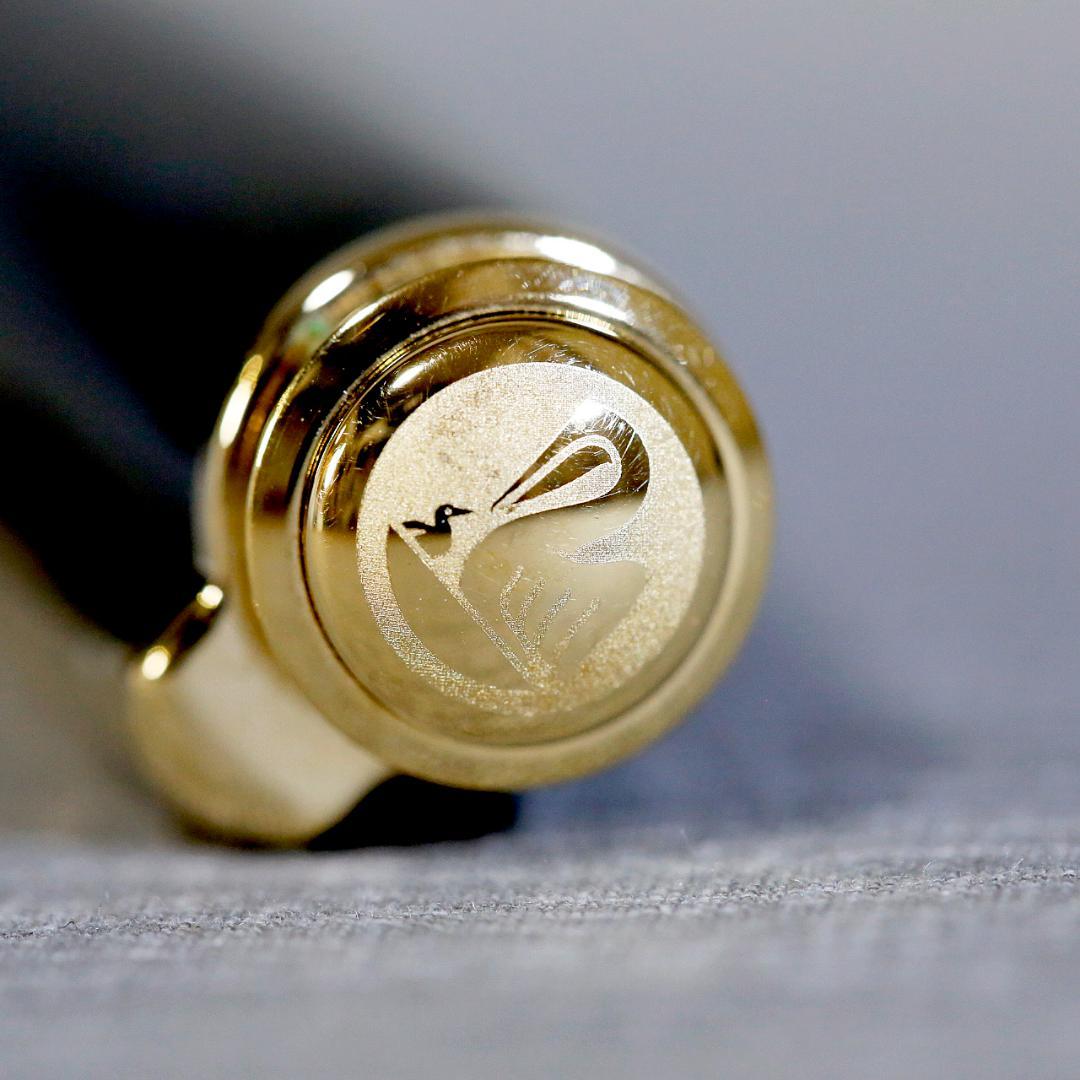 【美品 送料込み】ペリカン 万年筆 Ｍ８００ スーベレーン 緑縞 箱あり