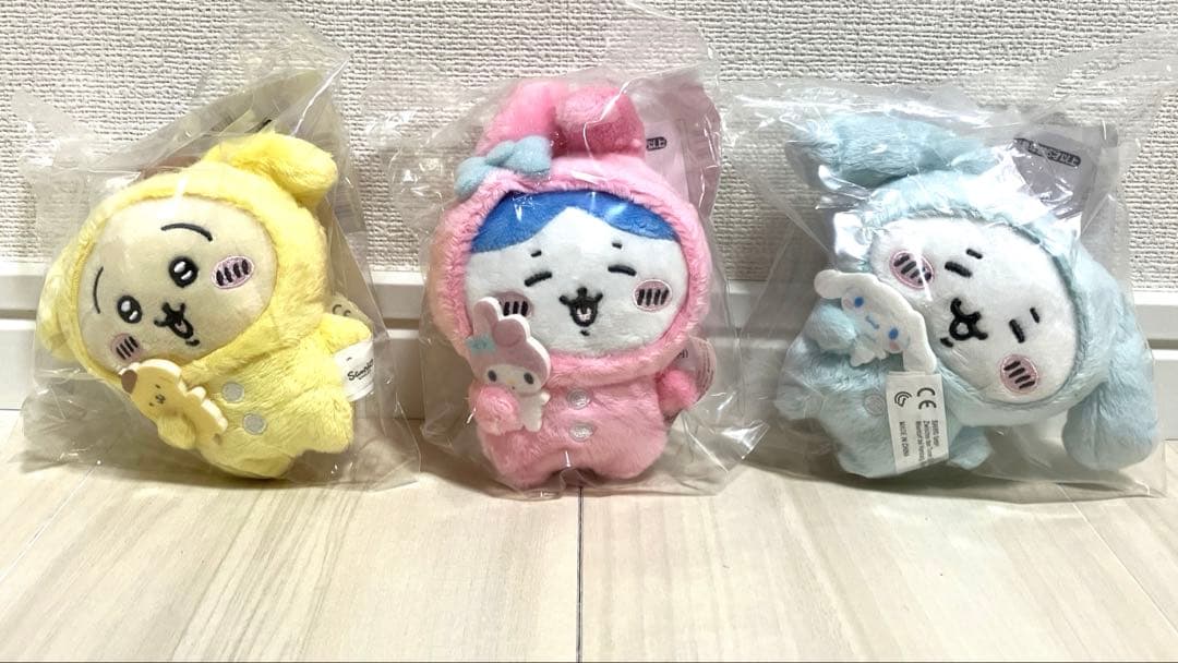 ナガノフレンズ×サンリオキャラクターズ　マスコット　ちいかわ　ハチワレ　うさぎ