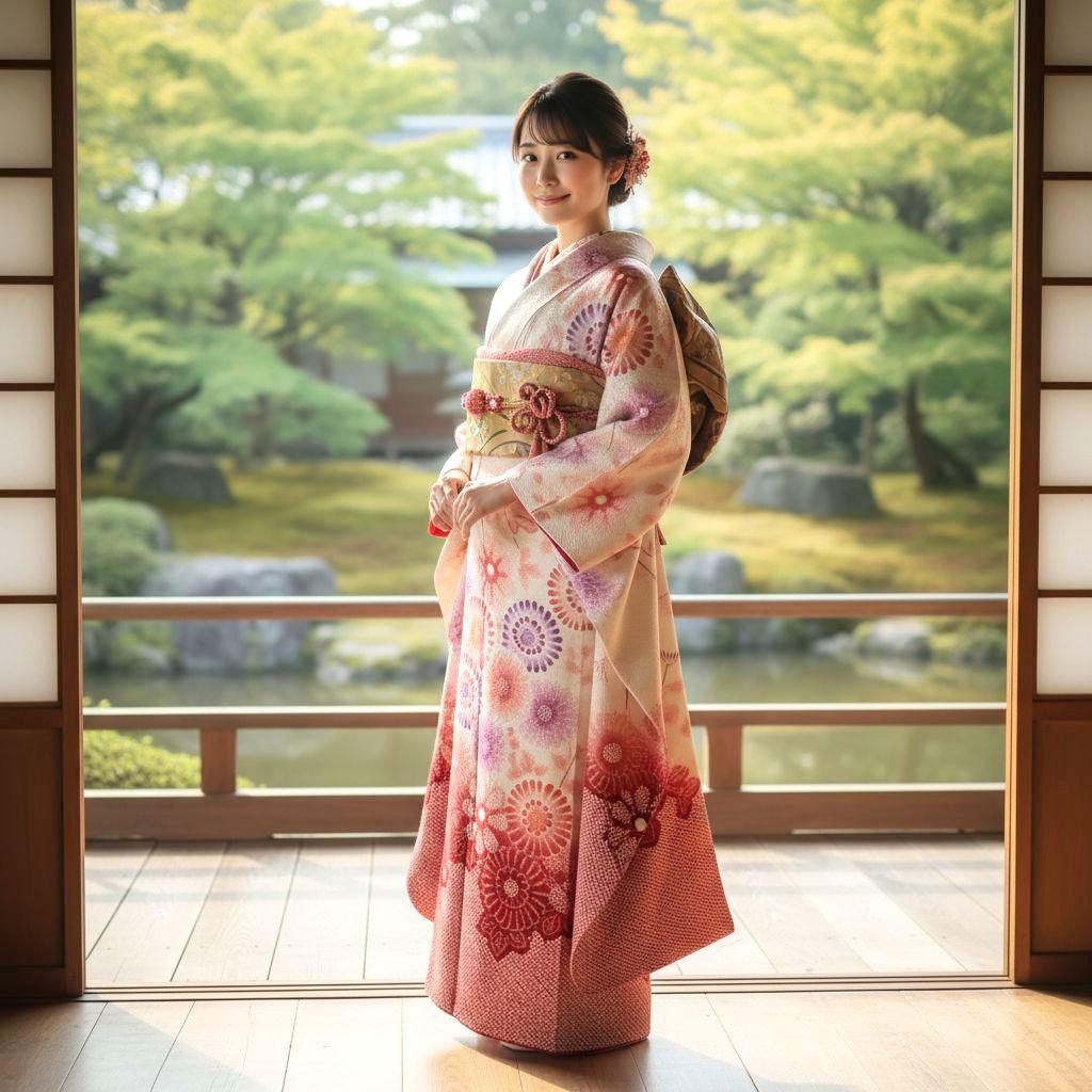 振袖フルセット(7点)・成人式・手絞り・本絞り・高級手縫い・逸品