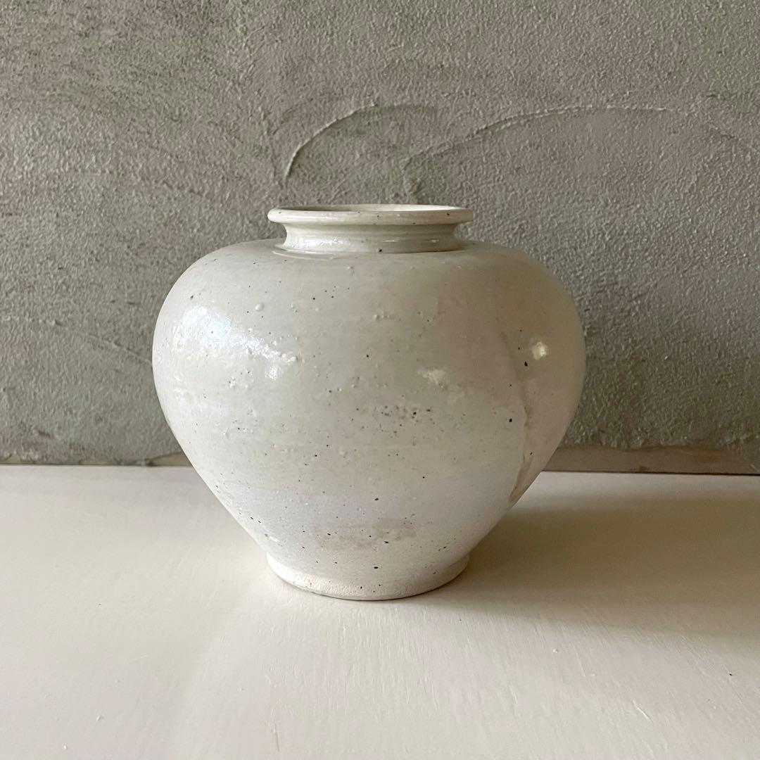 白磁 肩付壺 小壺 唐物 中国美術 中国古玩 唐代 高さ12㎝ 李朝 高麗