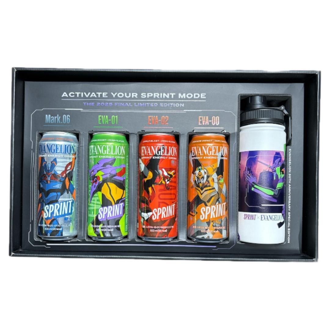 【限定コラボ】エヴァンゲリオン　スプリント　デザイン缶4種＆コラボタンブラー