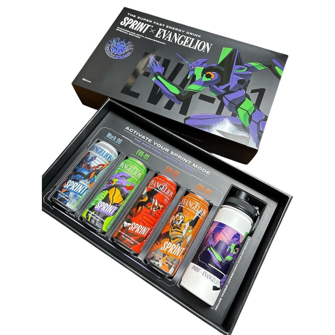 【限定コラボ】エヴァンゲリオン　スプリント　デザイン缶4種＆コラボタンブラー