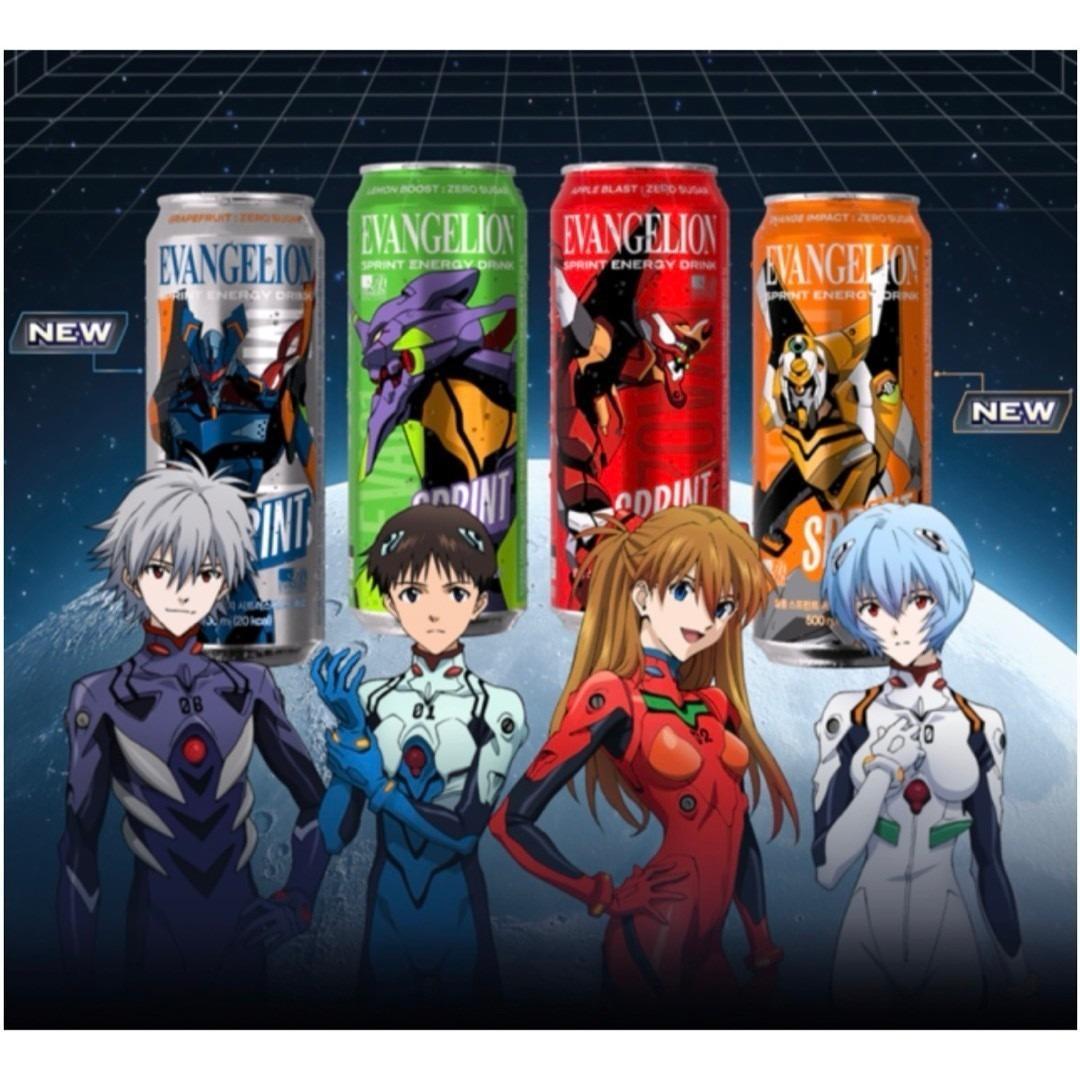 【限定コラボ】エヴァンゲリオン　スプリント　デザイン缶4種＆コラボタンブラー