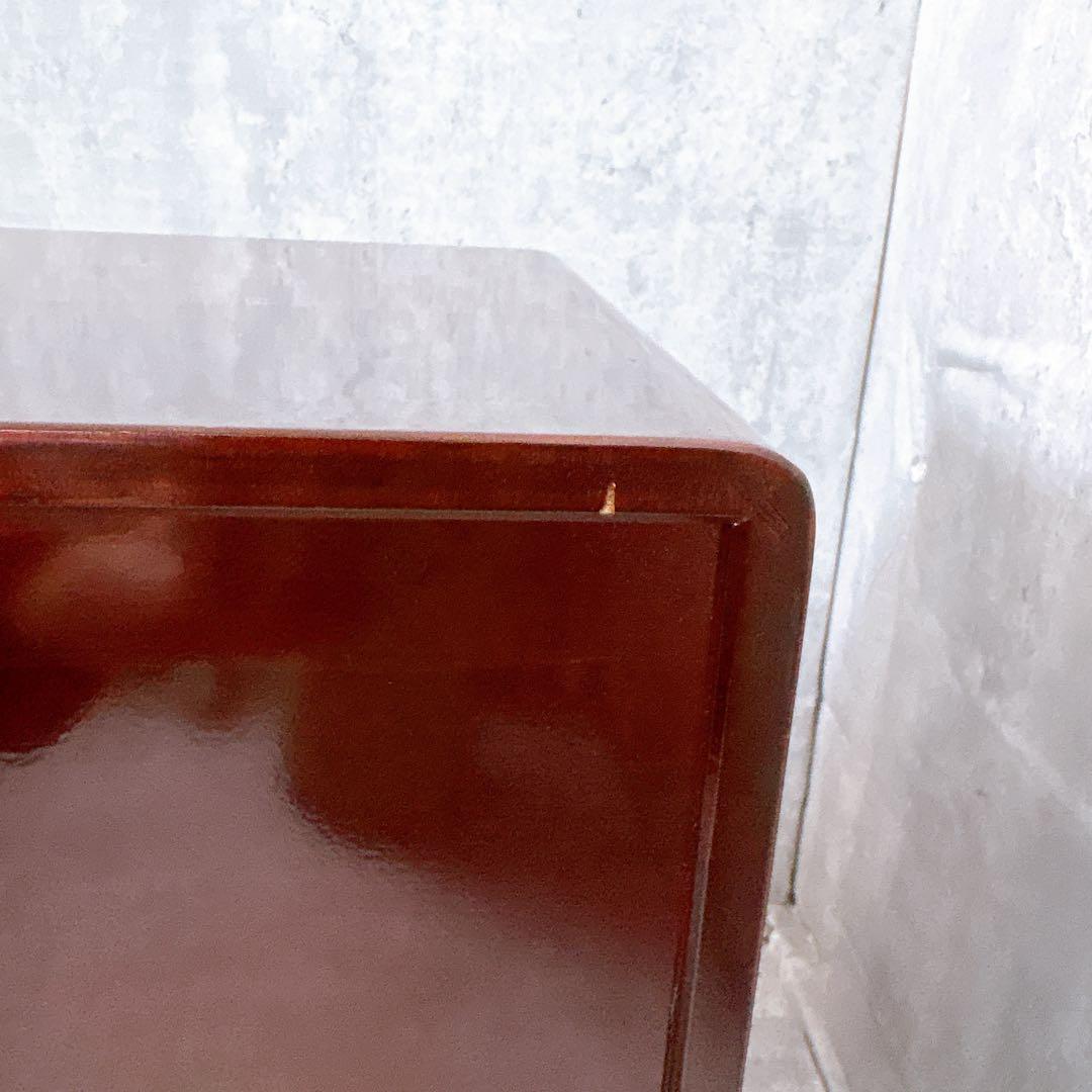 【極美品】露木清次作 箱根寄木細工　麻の葉模様 小箪笥　民芸家具