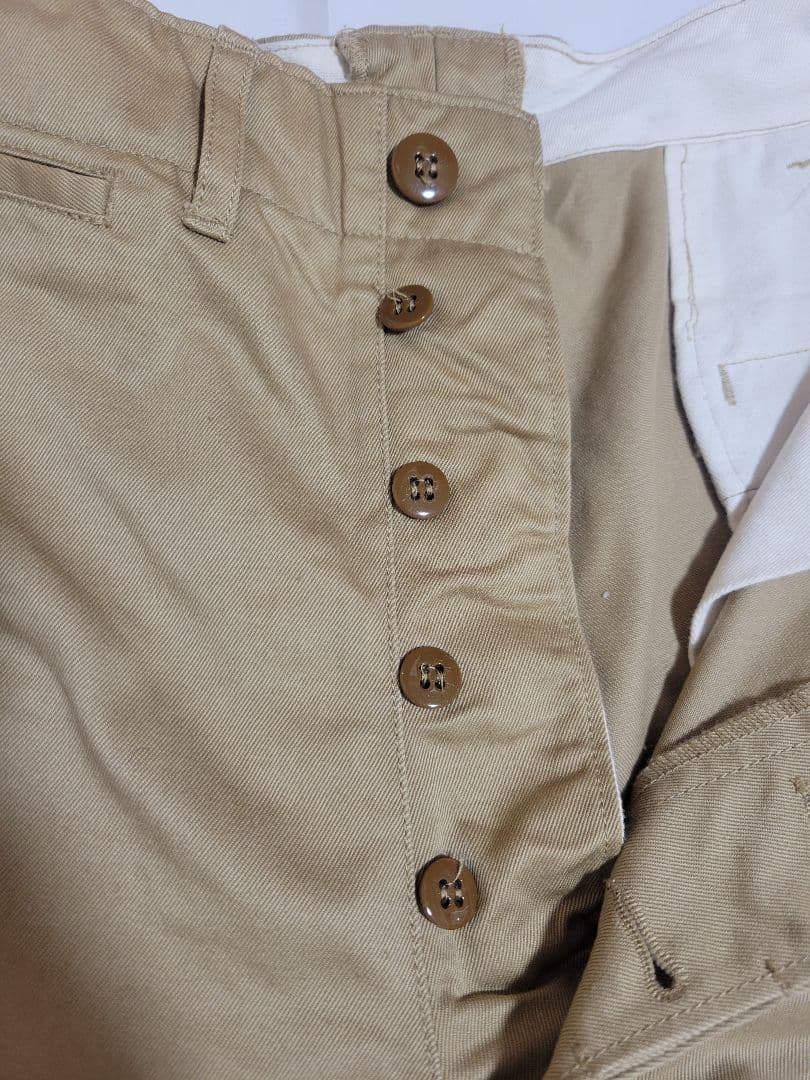 アオロン WAIPER 米軍 M45 チノ トラウザー カーキ ワイパー