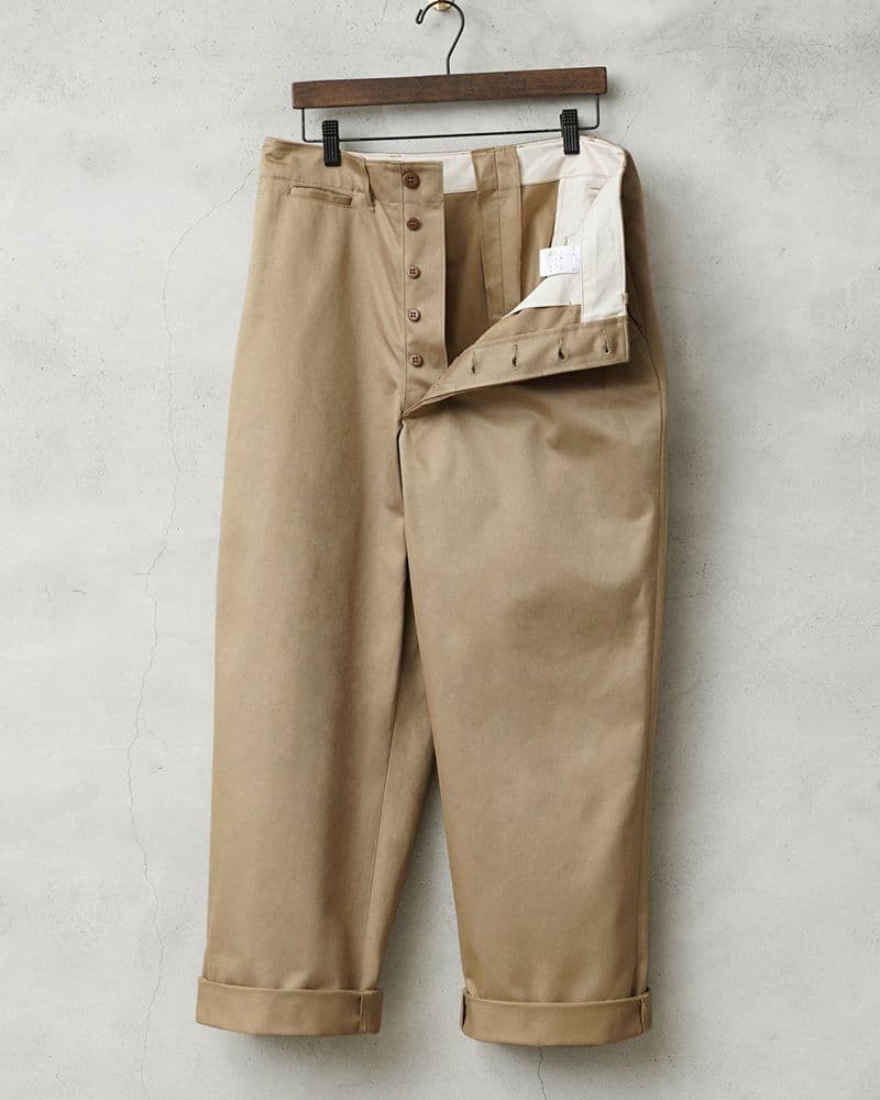 アオロン WAIPER 米軍 M45 チノ トラウザー カーキ ワイパー