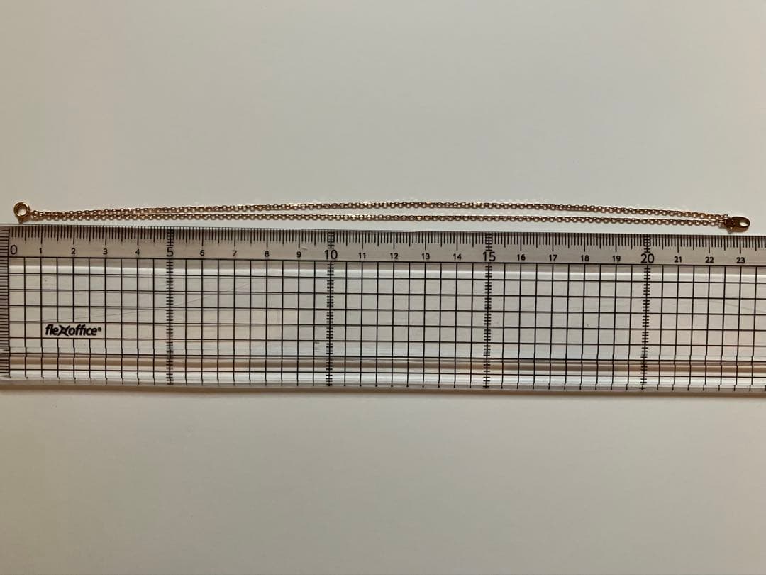 ete k10 ピンクゴールド　アンクレット　二重　チェーン　 10金