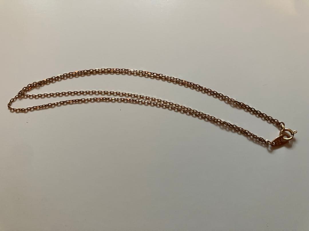 ete k10 ピンクゴールド　アンクレット　二重　チェーン　 10金