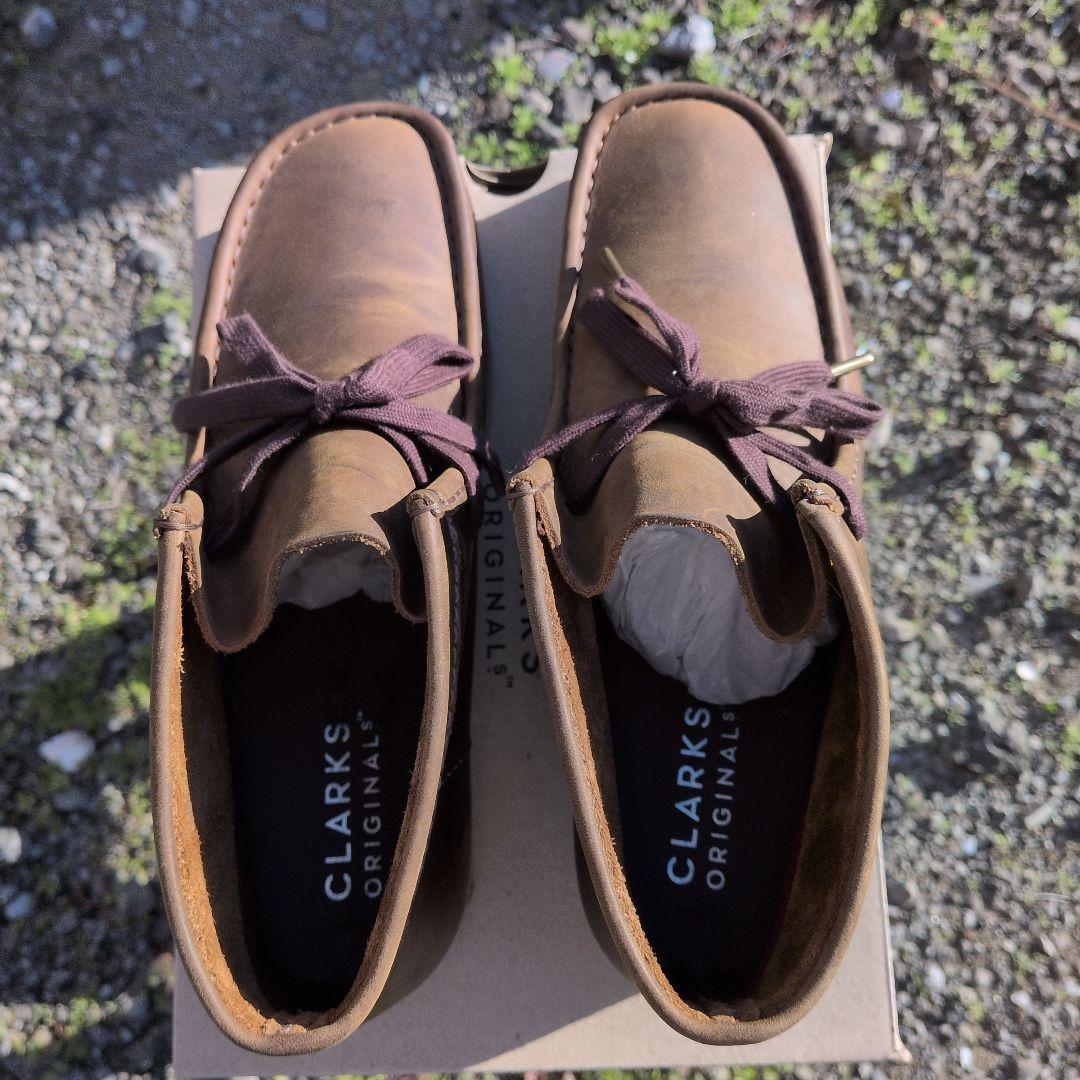 クラークス・ワラビー 　ビーズワックス　US8・　UK7 新品同様!!