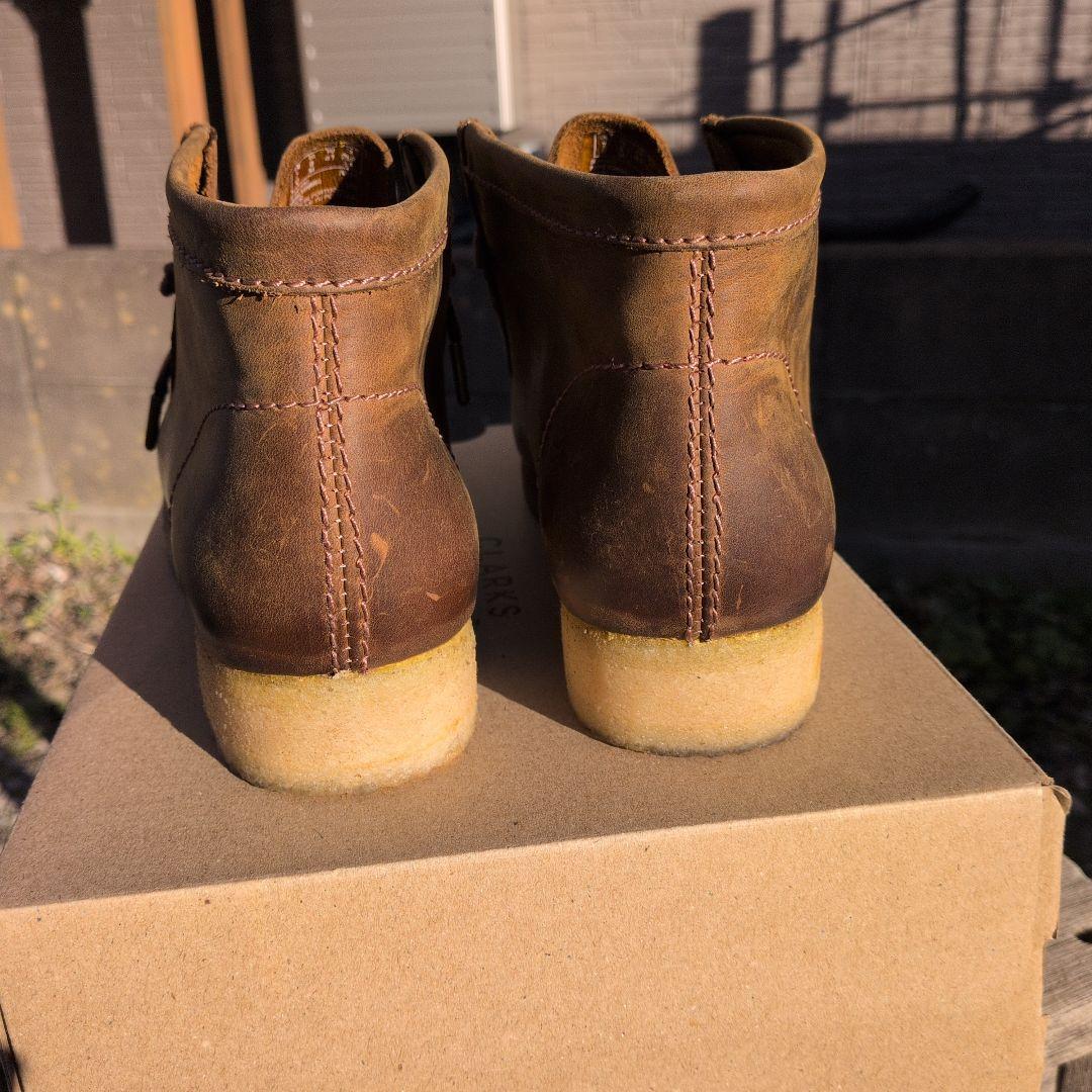 クラークス・ワラビー 　ビーズワックス　US8・　UK7 新品同様!!