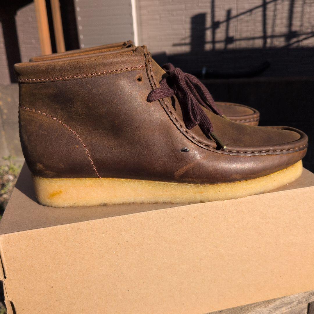 クラークス・ワラビー 　ビーズワックス　US8・　UK7 新品同様!!