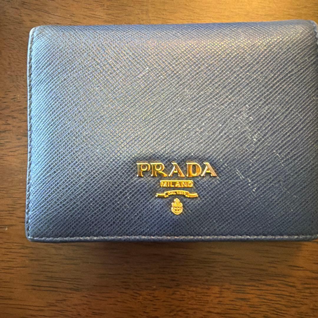 PRADA サフィアーノ　マルチカラー　二つ折り財布 正規品