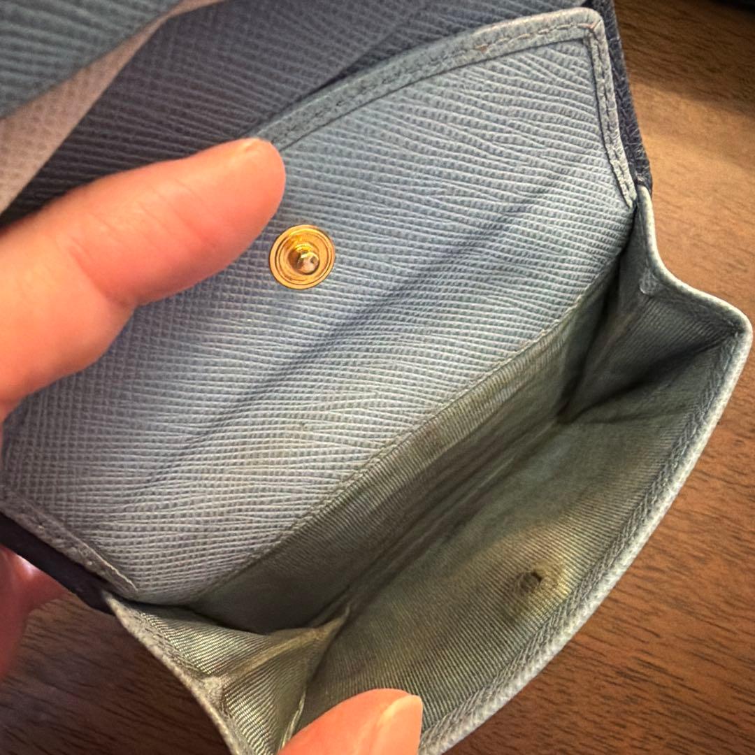 PRADA サフィアーノ　マルチカラー　二つ折り財布 正規品