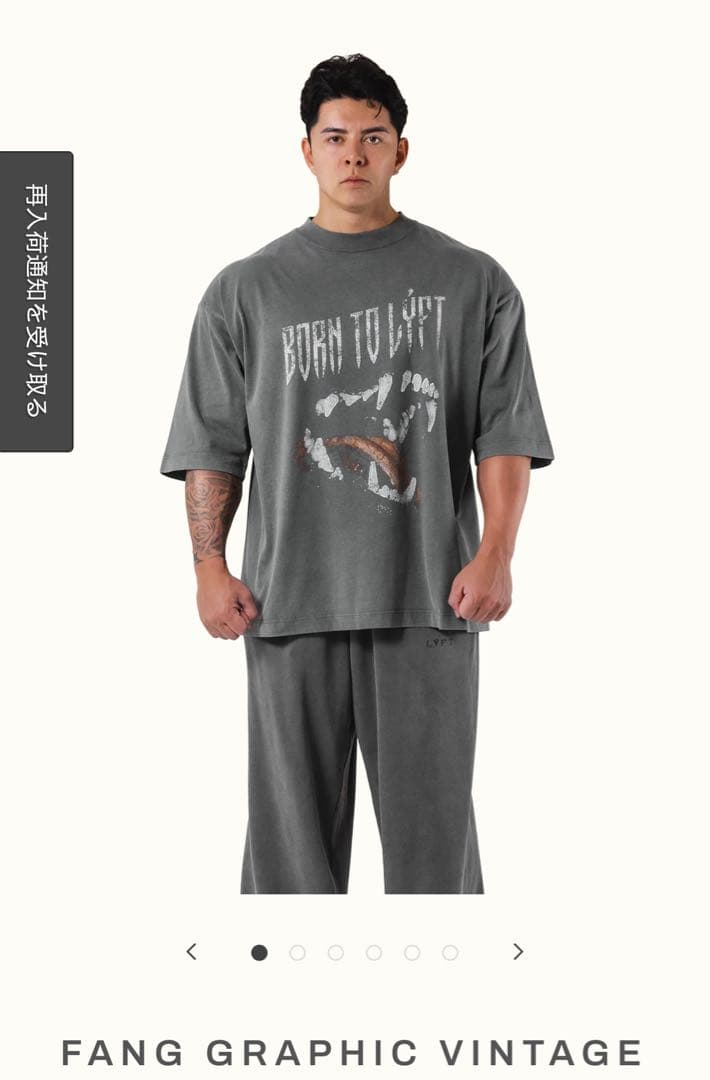 LÝFT FANG GRAPHIC VINTAGE Tシャツ L