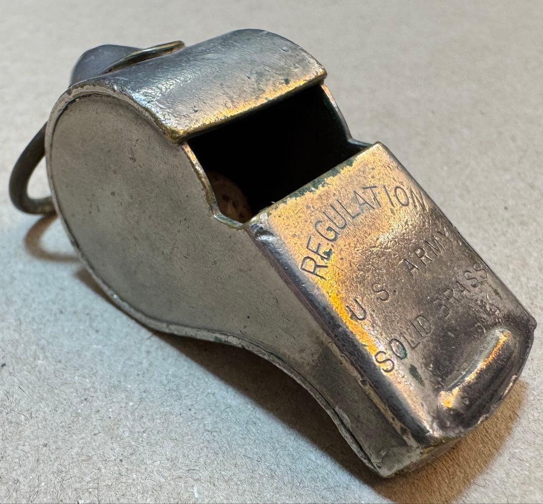 米軍 実物 ブラス ホイッスル