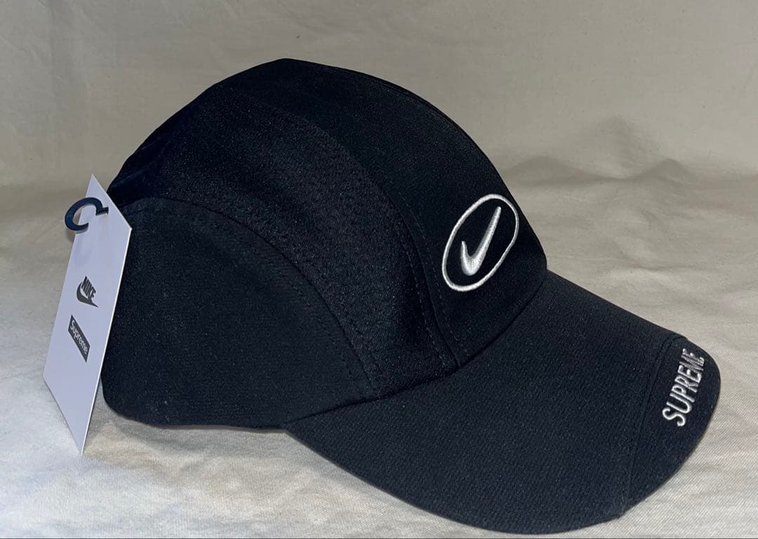 帽子 supreme NIKE running hat black
