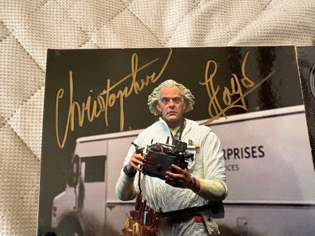 本人サイン入り　NECA バックトゥザフューチャー　ドクブラウン　フィギュア