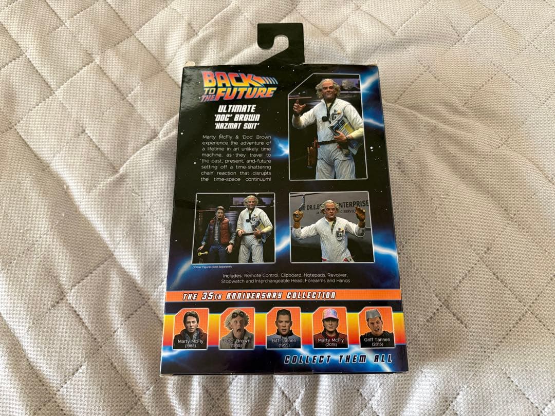 本人サイン入り　NECA バックトゥザフューチャー　ドクブラウン　フィギュア