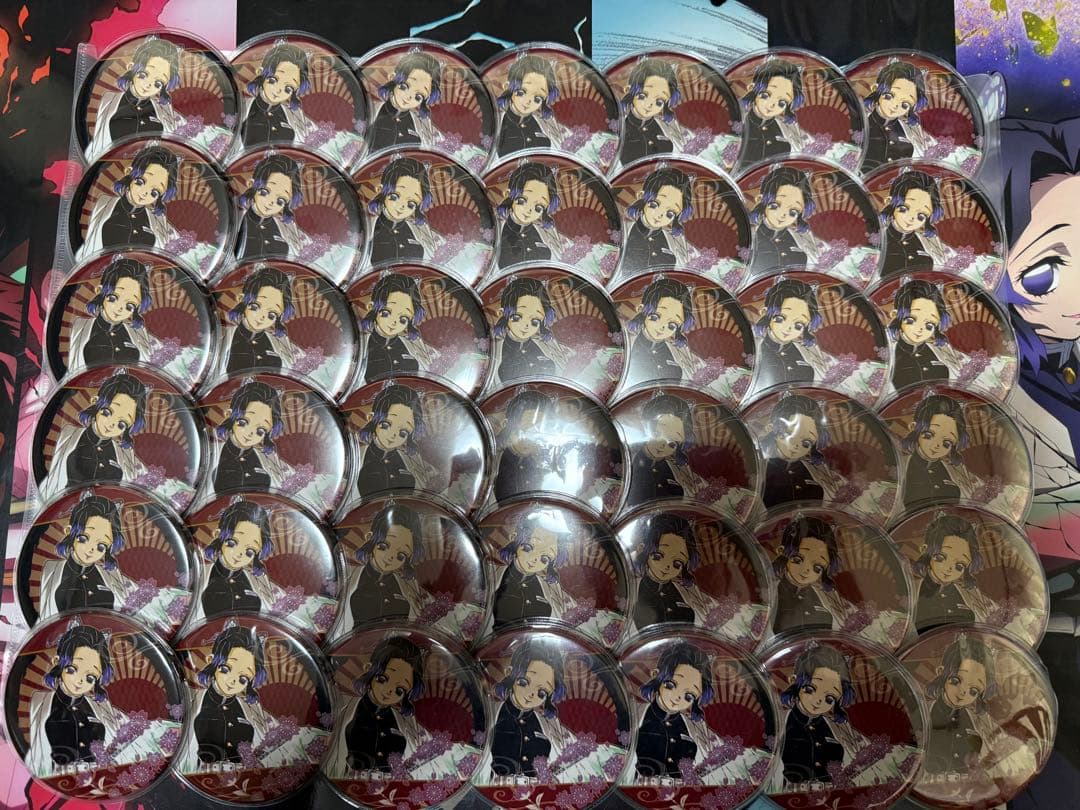 鬼滅の刃 コレクション缶バッジ 原作缶バッジ 第1弾 42個セット 胡蝶しのぶ