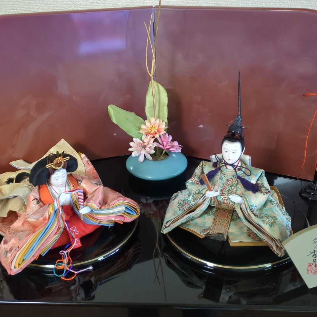 人形の秀月　平安絵巻雛　雛人形　ひな祭り（台とセットで割引あり）