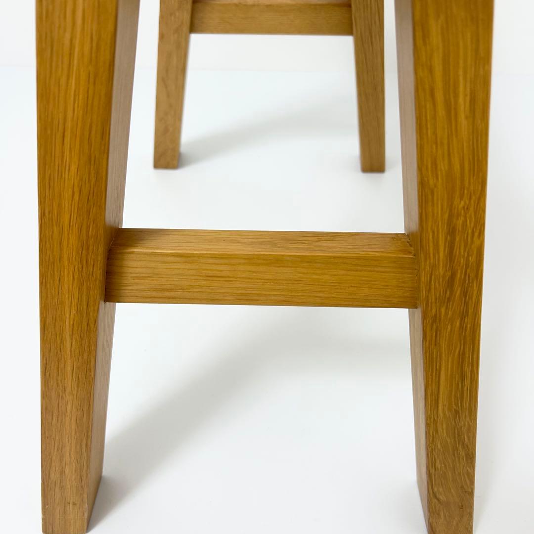 無印良品 MUJI ベンチ オーク材 小 廃盤品 スツール ①