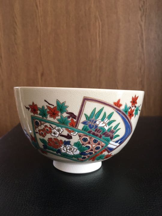 絵変わり　仁清茶碗セット（10客・ボール箱入）