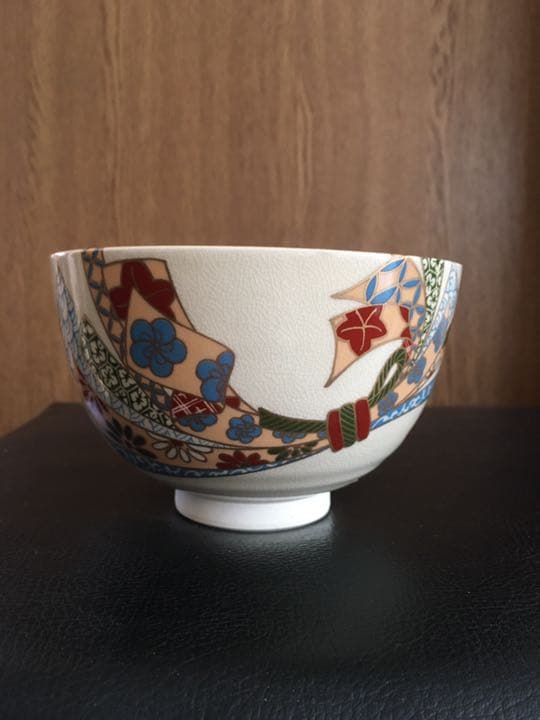 絵変わり　仁清茶碗セット（10客・ボール箱入）