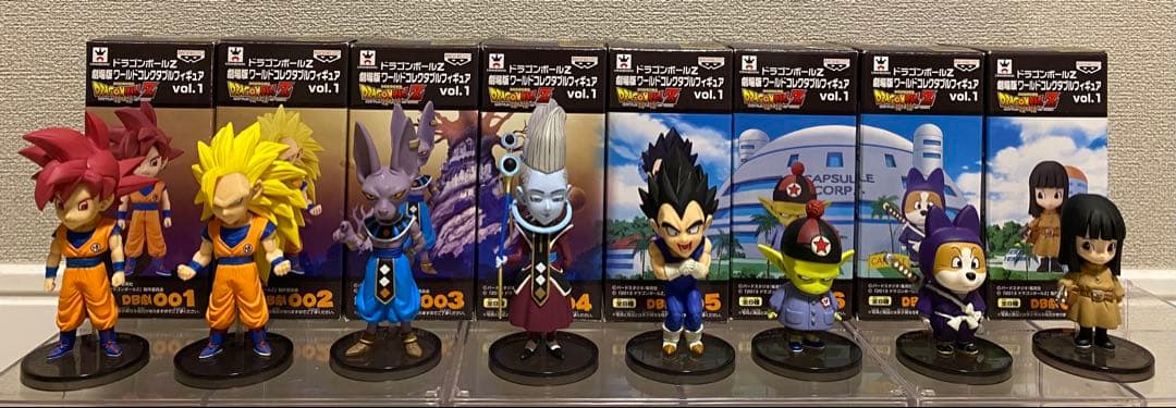 ドラゴンボールZ 劇場版 ワールドコレクタブルフィギュアvol.1 ・2・3・4