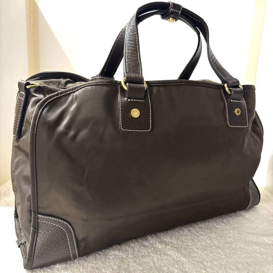 『新品未使用』SAZABYダークブラウン ボストンバッグ