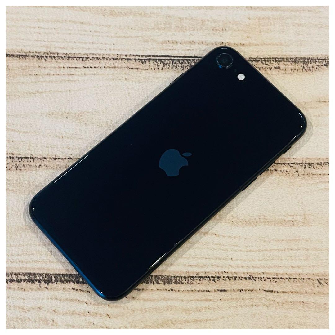 【完動品】iPhoneSE3 ブラック 64GB SIMフリー 100% 本体