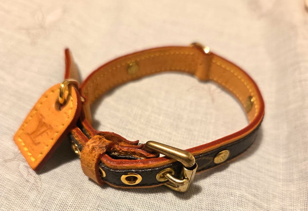 ルイヴィトン モノグラム　ペット用首輪　コリエバクスター　犬　猫