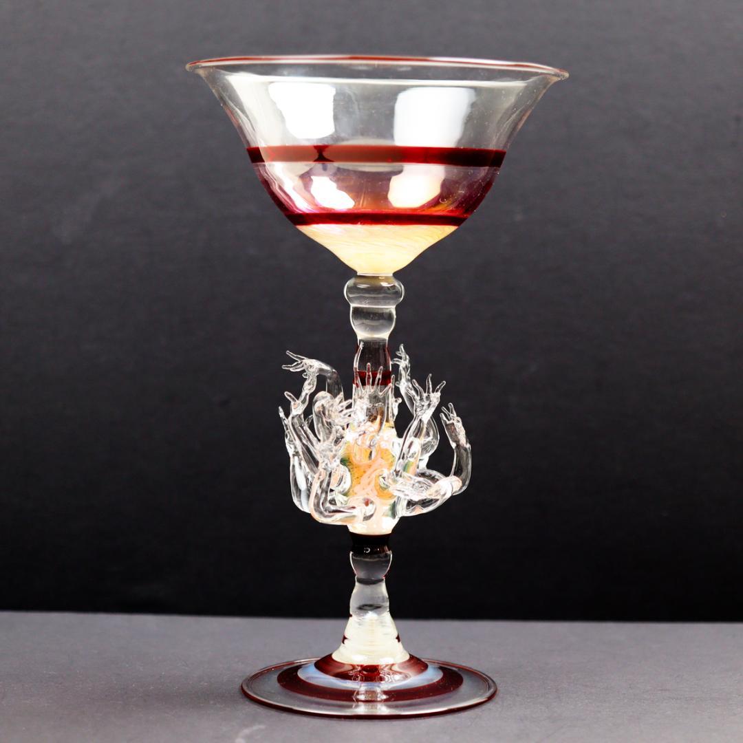 大村欣央 阿修羅ゴブレット ワイングラス 箱付き