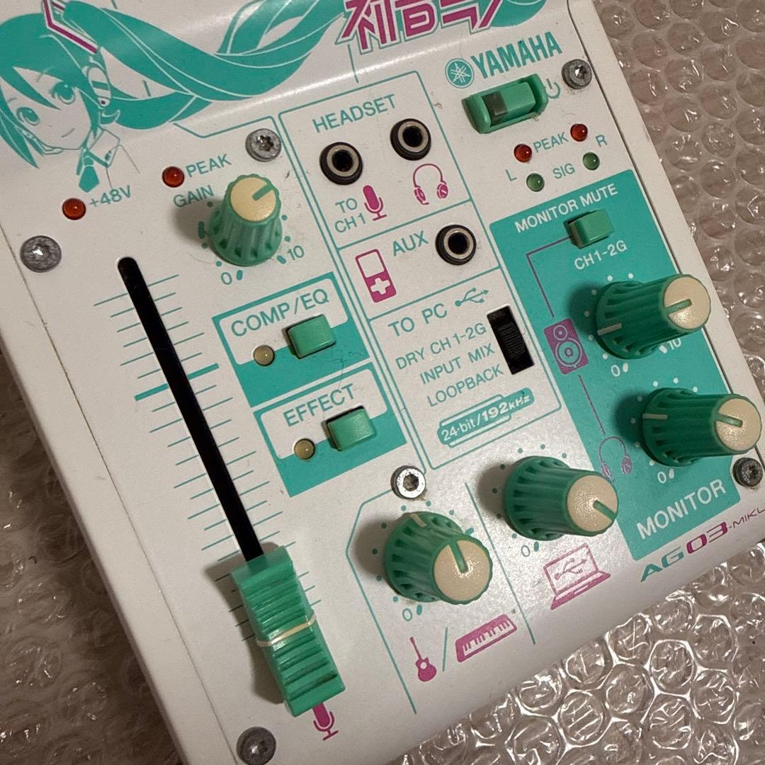 【通電のみ確認】音響ミキサー　YAMAHA AG03-MIKU
