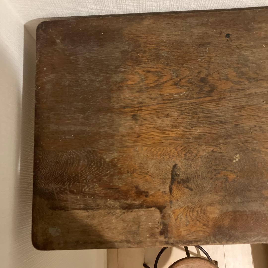 年明けセール！木製机デスク　アンティーク　ヴィンテージ　昭和レトロ