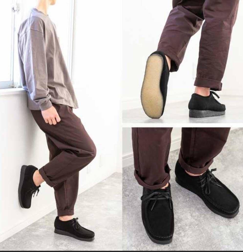 Clarks ブラック Wallabee 25cm クラークス ワラビー 黒