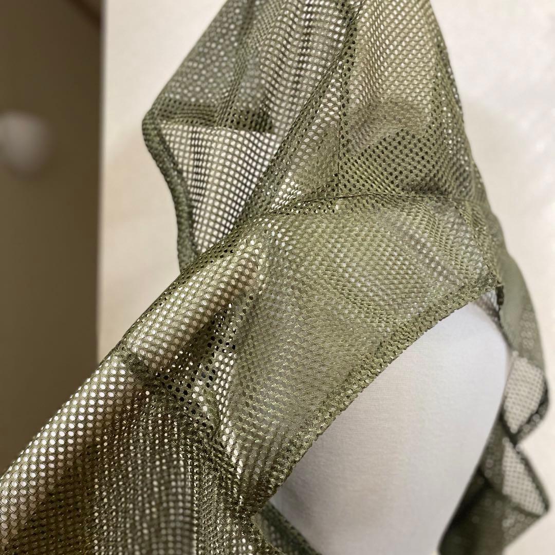 【翌日発送】J3モスグリーン メッシュ 袖あり ハーフギリー