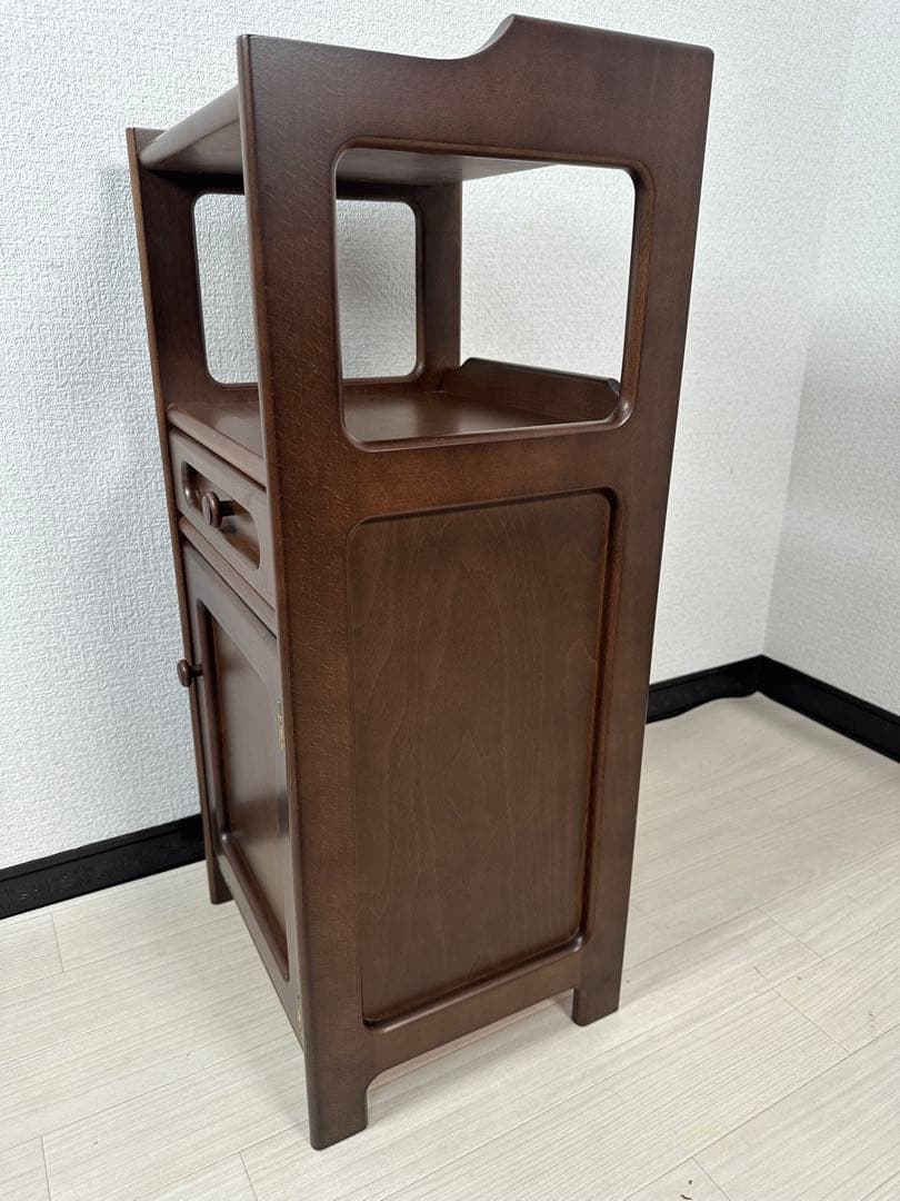 karimoku カリモク 電話台 FAX台 花台 飾り台 収納棚 ※i4※