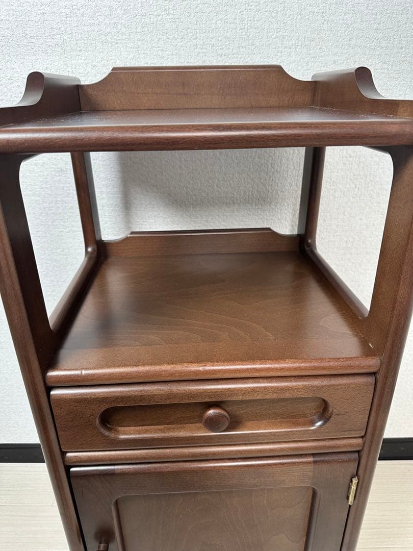 karimoku カリモク 電話台 FAX台 花台 飾り台 収納棚 ※i4※