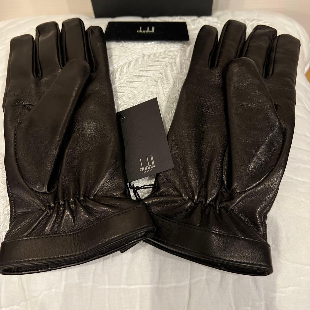未使用　dunhill 超高級レザー手袋 Made in Italy 9.5