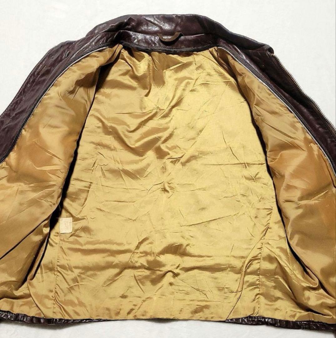 Schott（ショット）ライダースジャケット レザー ボアライナー ブラウン