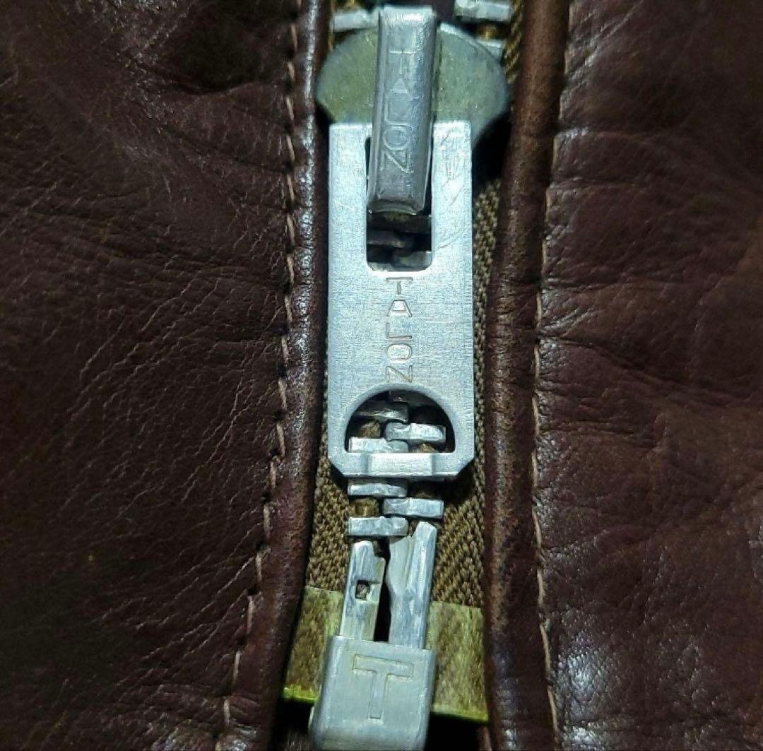 Schott（ショット）ライダースジャケット レザー ボアライナー ブラウン