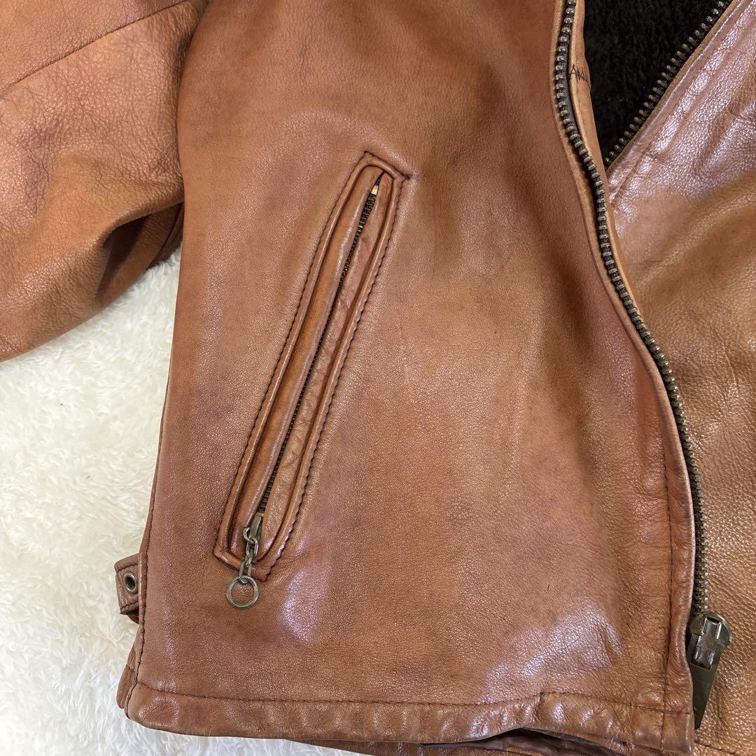 【米国製】Schott レザー ライダースジャケット 40ライナー付 本革