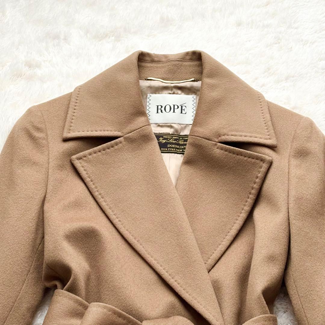 未使用級 ロロピアーナ チェスターコート ベルテッドコート キャメル 正規品