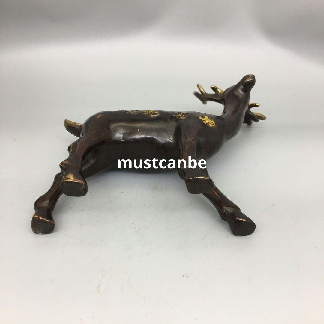 銅器 梅花鹿 応接間 玄関 茶室 文机 開運 風水 装飾品 工芸品 置物