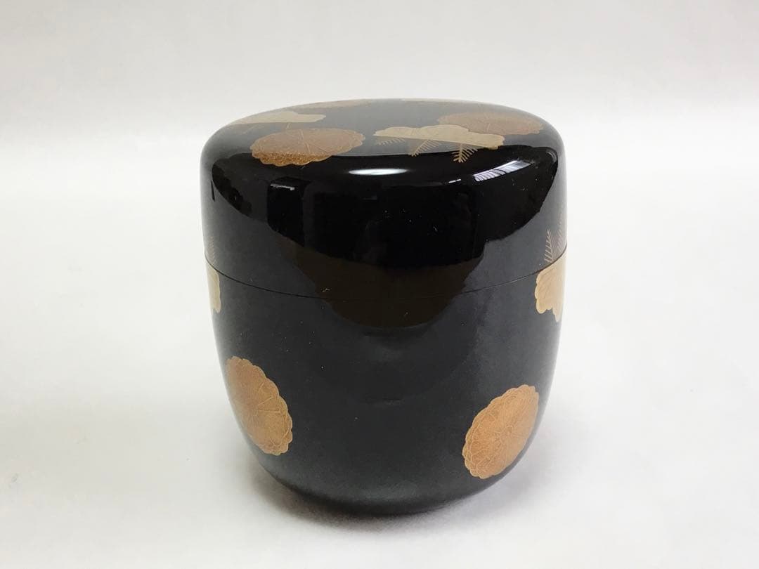 茶道具 古物品 大棗 高台寺蒔絵 内銀 司光