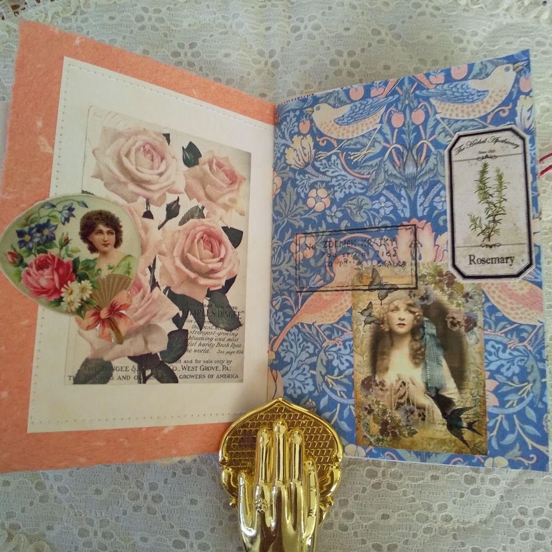 ジャンクジャーナル　ビンテージフラワー